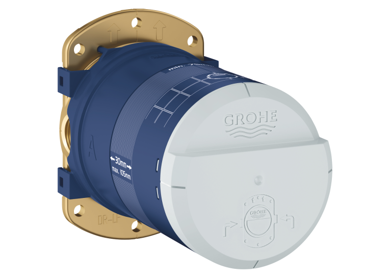 Душова система прихованого монтажу з виливом Grohe Grohtherm SmartControl KIT34862AL0UA Графит матовий