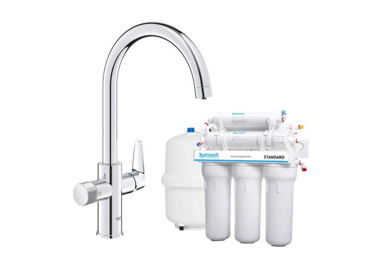 Комплект для фільтрації води за технологією зворотного осмосу Ecosoft Standard +Grohe  Blue Pure StartCurve (MO55030592)