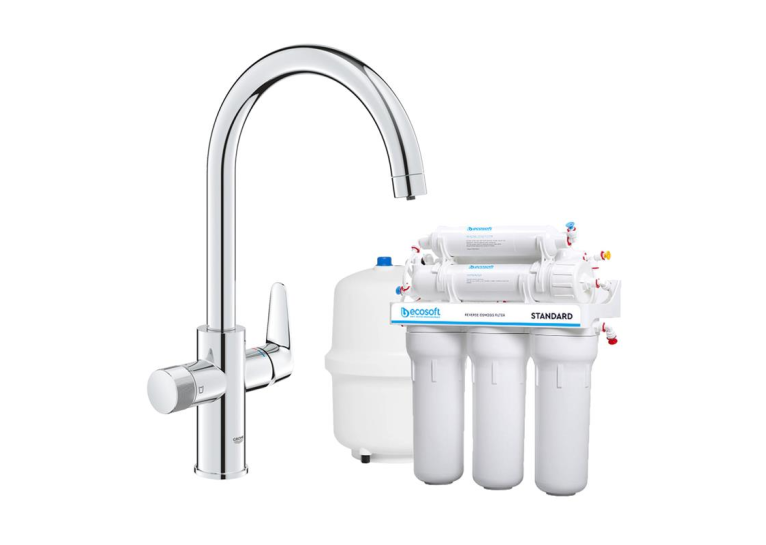 Комплект для фільтрації води за технологією зворотного осмосу Ecosoft Standard +Grohe  Blue Pure StartCurve (MO55030592)