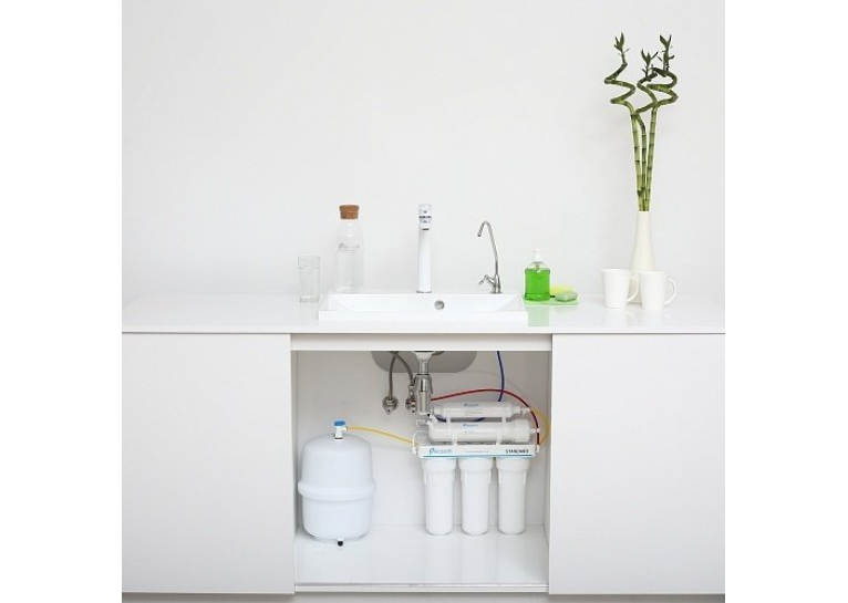 Комплект для фільтрації води за технологією зворотного осмосу Ecosoft Standard +Grohe  Blue Pure Minta (MO55030601)