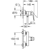 Змішувач для душу Grohe QuickFix Dice 1018742430