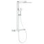 Душова система GROHE SPA Rainshower Aqua Pure з термостатом для настінного монтажу, хром (1009620000)