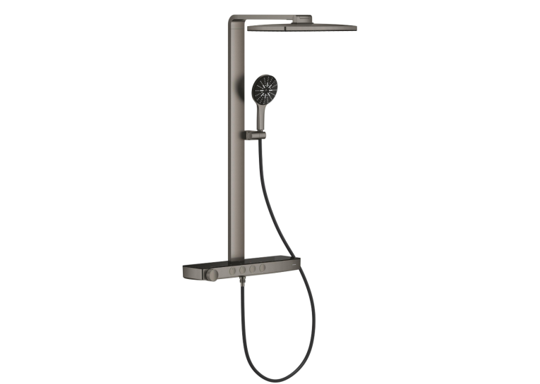 Душевая система GROHE SPA Rainshower Aqua Pure с термостатом для настенного монтажа, Графит Матовый (100962AL00)