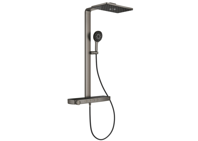 Душевая система GROHE SPA Rainshower Aqua Pure с термостатом для настенного монтажа, Графит Матовый (100962AL00)