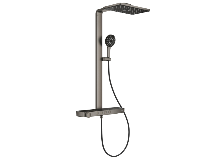 Душова система GROHE SPA Rainshower Aqua Pure з термостатом для настінного монтажу, Графіт Матовий (100962AL00)