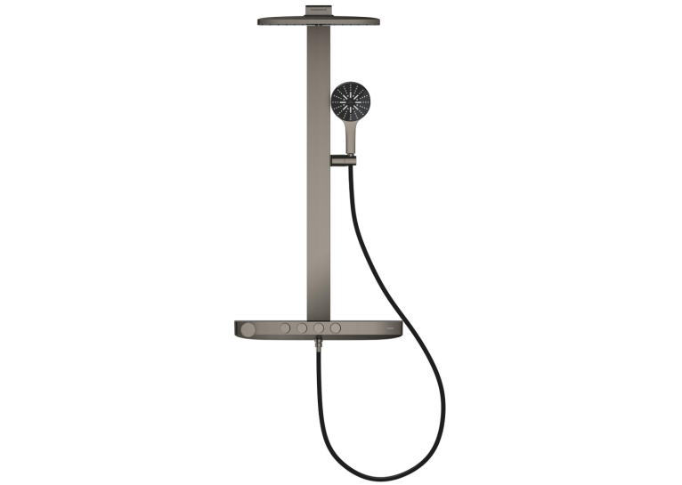 Душова система GROHE SPA Rainshower Aqua Pure з термостатом для настінного монтажу, Графіт Матовий (100962AL00)