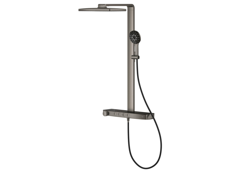 Душевая система GROHE SPA Rainshower Aqua Pure с термостатом для настенного монтажа, Графит Матовый (100962AL00)