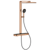 Душевая система GROHE SPA Rainshower Aqua Pure с термостатом для настенного монтажа, Медь (100962DA00)