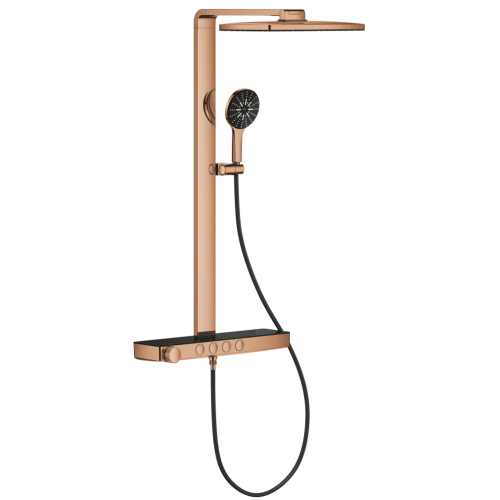 Душова система GROHE SPA Rainshower Aqua Pure з термостатом для настінного монтажу, Мідь (100962DA00)