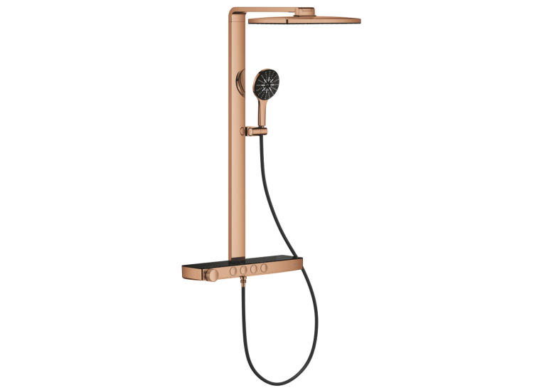 Душевая система GROHE SPA Rainshower Aqua Pure с термостатом для настенного монтажа, Медь (100962DA00)