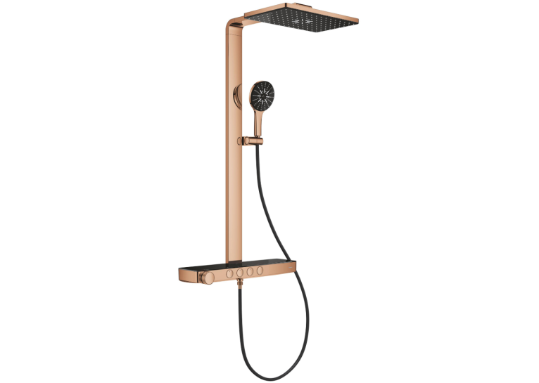 Душова система GROHE SPA Rainshower Aqua Pure з термостатом для настінного монтажу, Мідь (100962DA00)