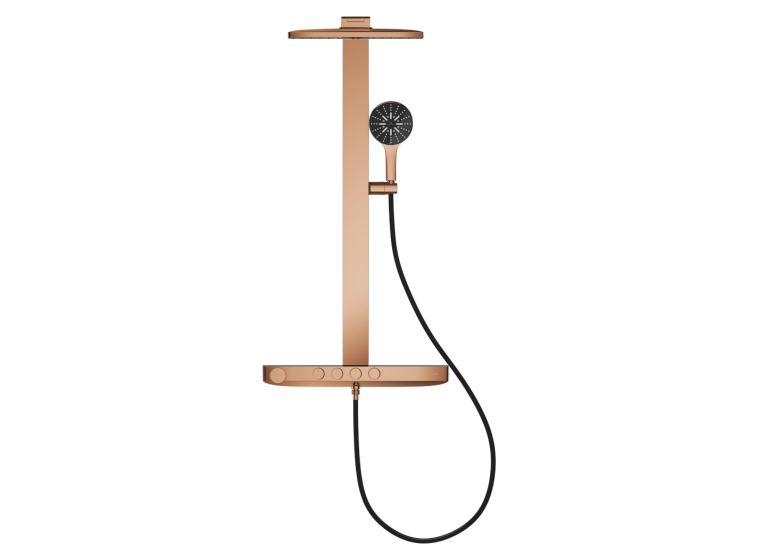 Душевая система GROHE SPA Rainshower Aqua Pure с термостатом для настенного монтажа, Медь (100962DA00)