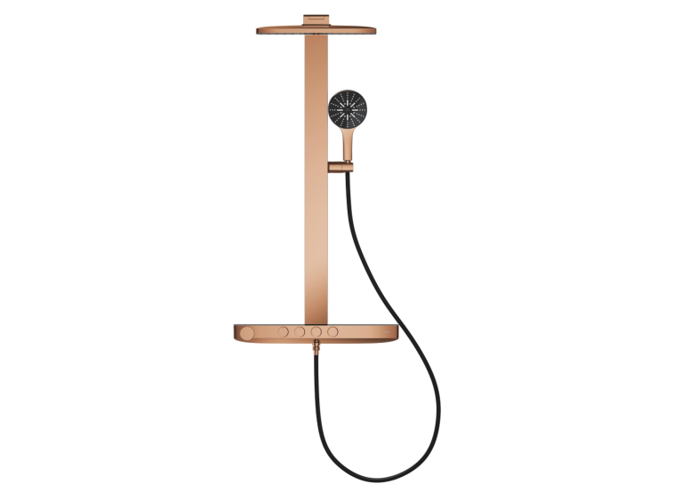 Душова система GROHE SPA Rainshower Aqua Pure з термостатом для настінного монтажу, Мідь (100962DA00)