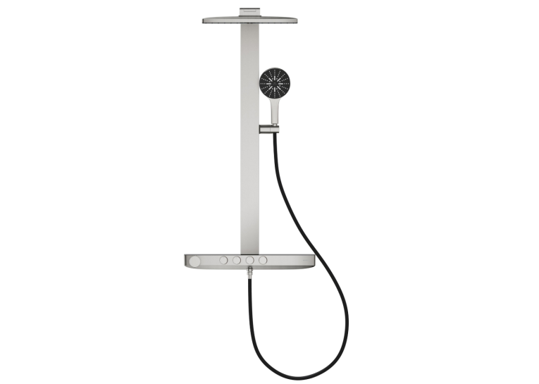 Душова система GROHE SPA Rainshower Aqua Pure з термостатом для настінного монтажу, Суперсталь (100962DC00)