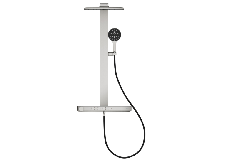 Душова система GROHE SPA Rainshower Aqua Pure з термостатом для настінного монтажу, Суперсталь (100962DC00)