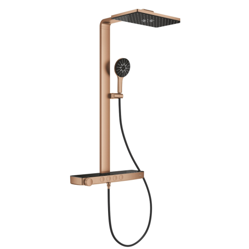 Душевая система GROHE SPA Rainshower Aqua Pure с термостатом для настенного монтажа, Медь Матовая (100962DL00)