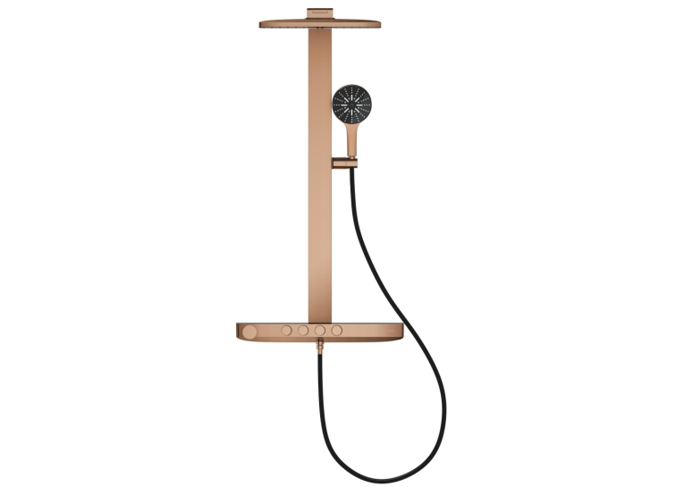 Душова система GROHE SPA Rainshower Aqua Pure з термостатом для настінного монтажу, Мідь Матова (100962DL00)