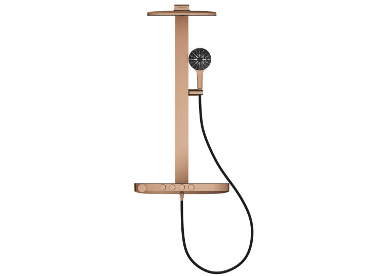 Душова система GROHE SPA Rainshower Aqua Pure з термостатом для настінного монтажу, Мідь Матова (100962DL00)