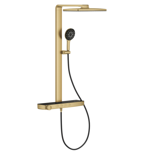 Душова система GROHE SPA Rainshower Aqua Pure з термостатом для настінного монтажу, золото матове (100962GN00)