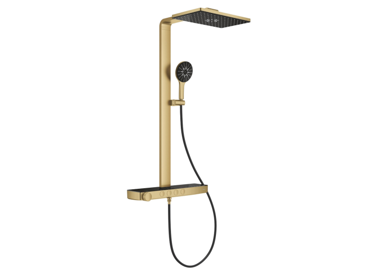 Душевая система GROHE SPA Rainshower Aqua Pure с термостатом для настенного монтажа, золото матовое (100962GN00)
