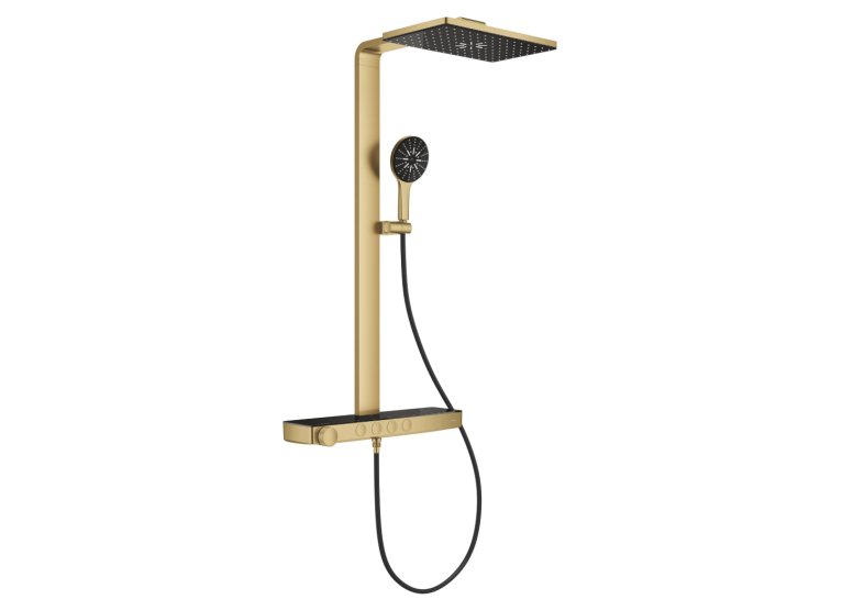 Душова система GROHE SPA Rainshower Aqua Pure з термостатом для настінного монтажу, золото матове (100962GN00)