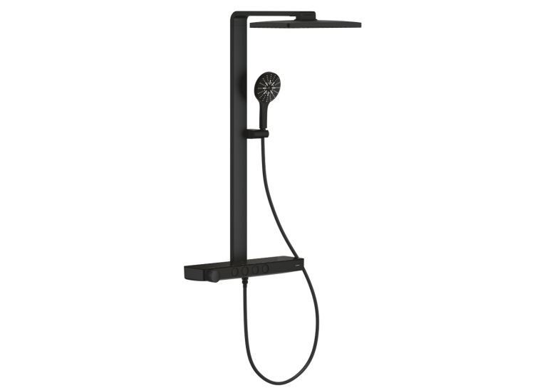 Душова система GROHE SPA Rainshower Aqua Pure з термостатом для настінного монтажу, чорний (100962KF00)