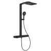Душова система GROHE SPA Rainshower Aqua Pure з термостатом для настінного монтажу, чорний (100962KF00)