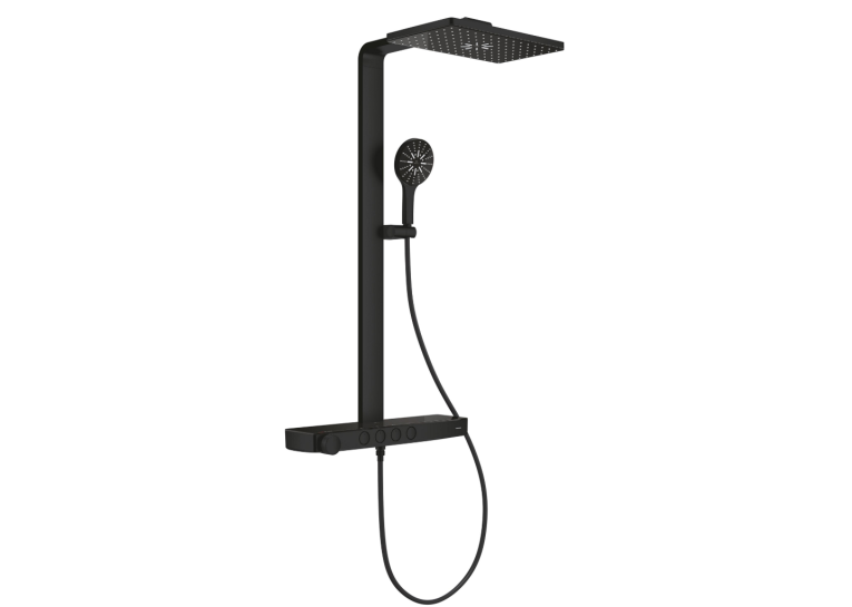 Душова система GROHE SPA Rainshower Aqua Pure з термостатом для настінного монтажу, чорний (100962KF00)