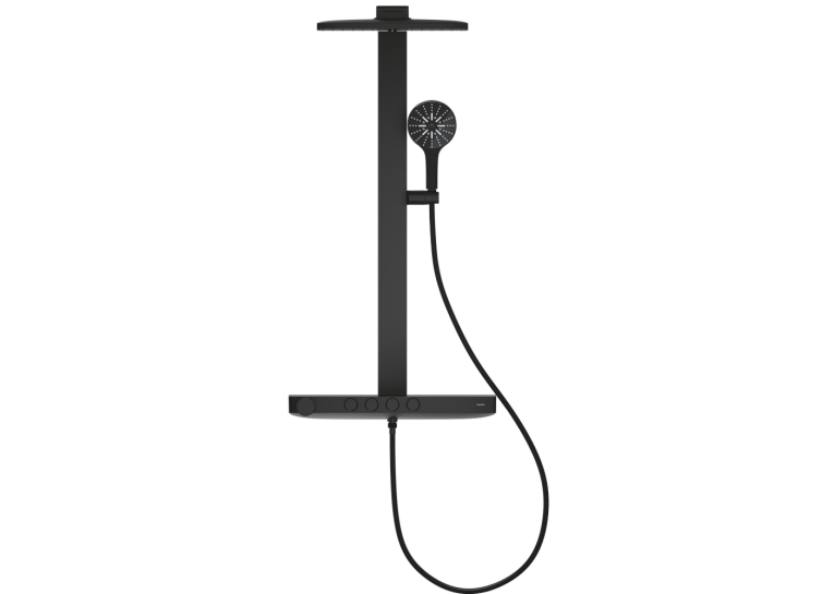 Душова система GROHE SPA Rainshower Aqua Pure з термостатом для настінного монтажу, чорний (100962KF00)