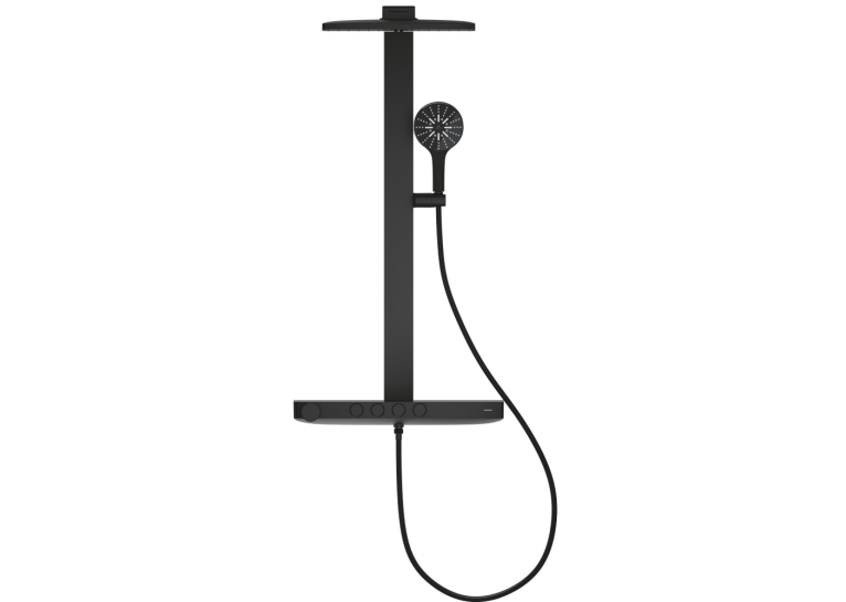 Душова система GROHE SPA Rainshower Aqua Pure з термостатом для настінного монтажу, чорний (100962KF00)