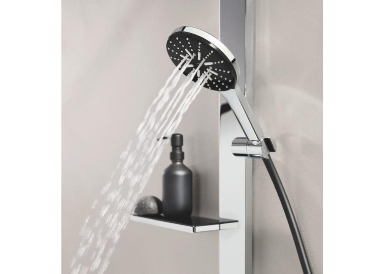 Душова система GROHE SPA Rainshower Aqua Pure з термостатом для настінного монтажу, хром/чорний (100962KI00)