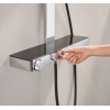 Душова система GROHE SPA Rainshower Aqua Pure з термостатом для настінного монтажу, хром/чорний (100962KI00)