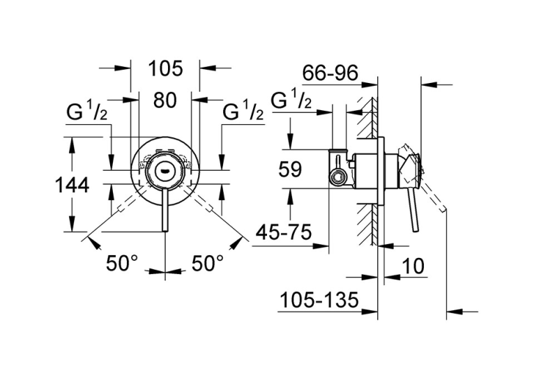 Набір гігієнічного душа GROHE BauClassic UA11104802