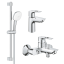 Комплект змішувачів для ванної кімнати 3 в 1 Grohe BauLoop New UA123214S1