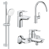 Комплект змішувачів з кухонним змішувачем GROHE Bau Loop 4 в 1 UA123225K3