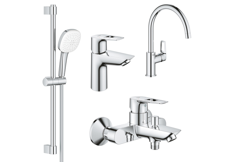 Комплект змішувачів з кухонним змішувачем GROHE Bau Loop 4 в 1 UA123225K3