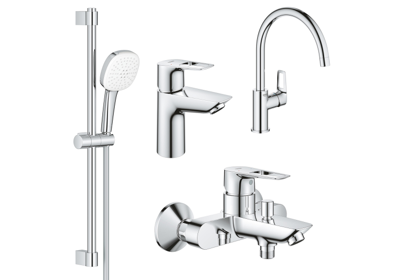 Комплект змішувачів з кухонним змішувачем GROHE Bau Loop 4 в 1 UA123225K3