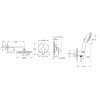 Душова система прихованого монтажу зі змішувачем Grohe Euroeco з Tempesta 250 UA2939200L