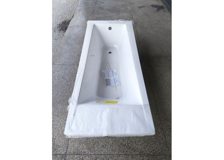 Чеська ванна прямокутна акрилова HES INDIGO 170x70 CZ з ніжками HIN17070W (Пошкоджені два кути на стороні перелива)