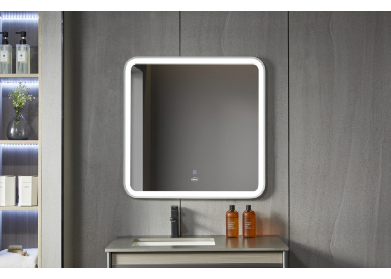 Дзеркало квадратне Insana LED 282 W 60x60 см з LED-підсвічуванням, (Білий) А0053337