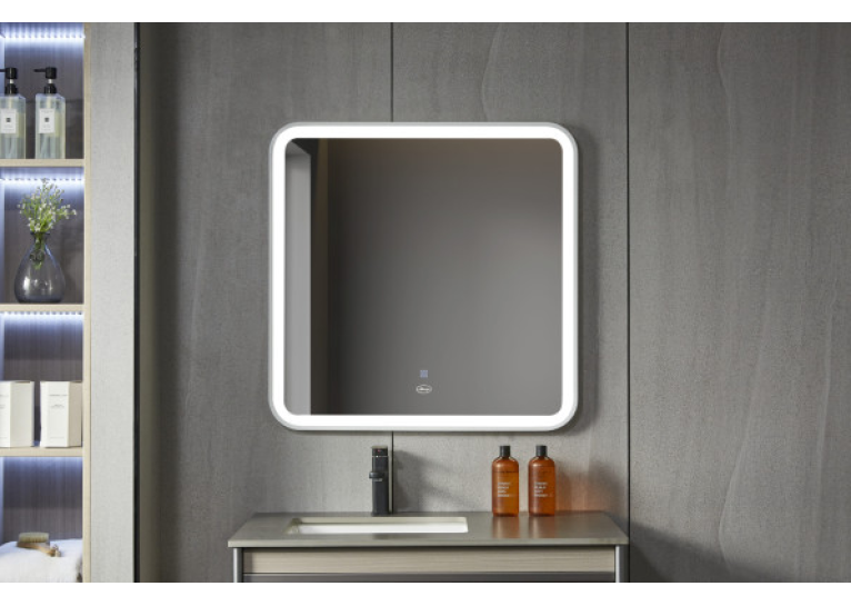 Дзеркало квадратне Insana LED 282 W 60x60 см з LED-підсвічуванням, (Білий) А0053337