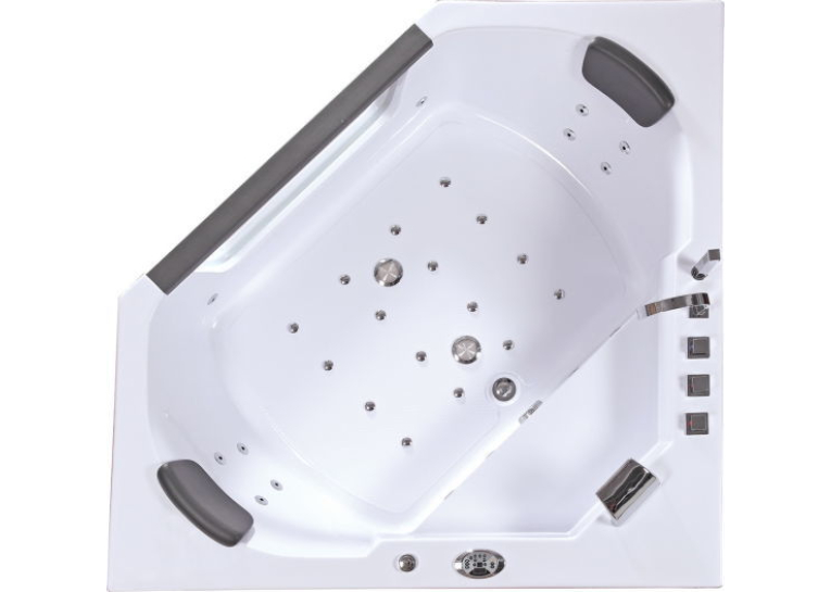  Ванна IRIS TLP-643 кутова з гідро та аеромасажем 155*155*65 см