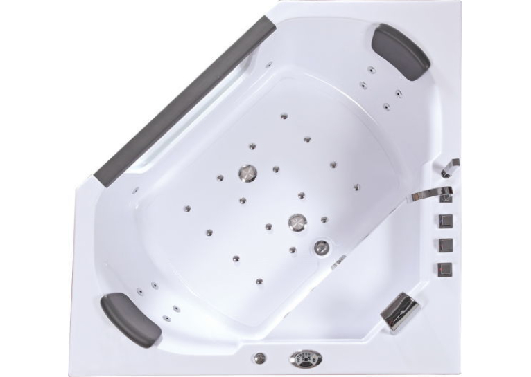  Ванна IRIS TLP-643 кутова з гідро та аеромасажем 155*155*65 см