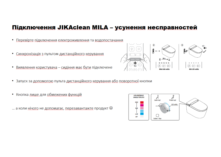  Підвісний унітаз-біде JIKA Mila Rimless H8215230000001