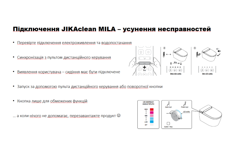 Підвісний унітаз-біде JIKA Mila Rimless H8215230000001