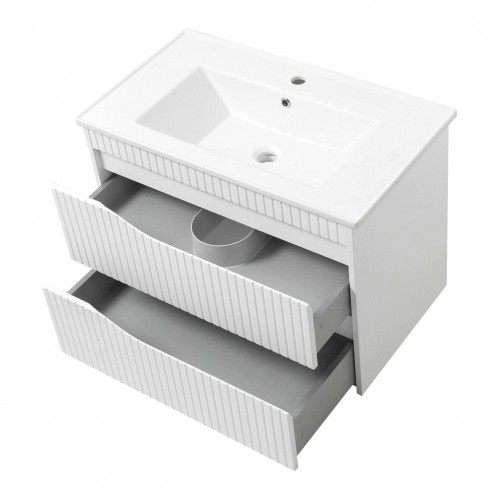 Тумба ЮВВІС Florence белый матовый ТП - 2 Д 70 с умывальником "Vesta" 46629-01