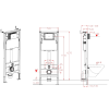 Комплект: Инсталляционная система Koer KT-0409 + подвесной Унитаз Биде Koer TB-0301 Smart KOER TB-010+KOER KT-0409+KOER KT-0609-01
