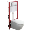 Комплект: Инсталляционная система Koer KT-0409 + подвесной Унитаз Биде Koer TB-0301 Smart KOER TB-010+KOER KT-0409+KOER KT-0609-01
