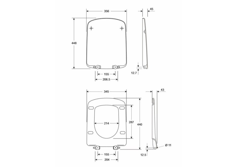 Сиденье для унитаза Kolo NOVA PRO, Duroplast M30122000
