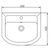 Раковина Kolo Proxy 50см 102950UA
